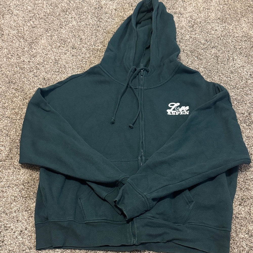 PINK Victoria's Secret Dark Green Hoodie